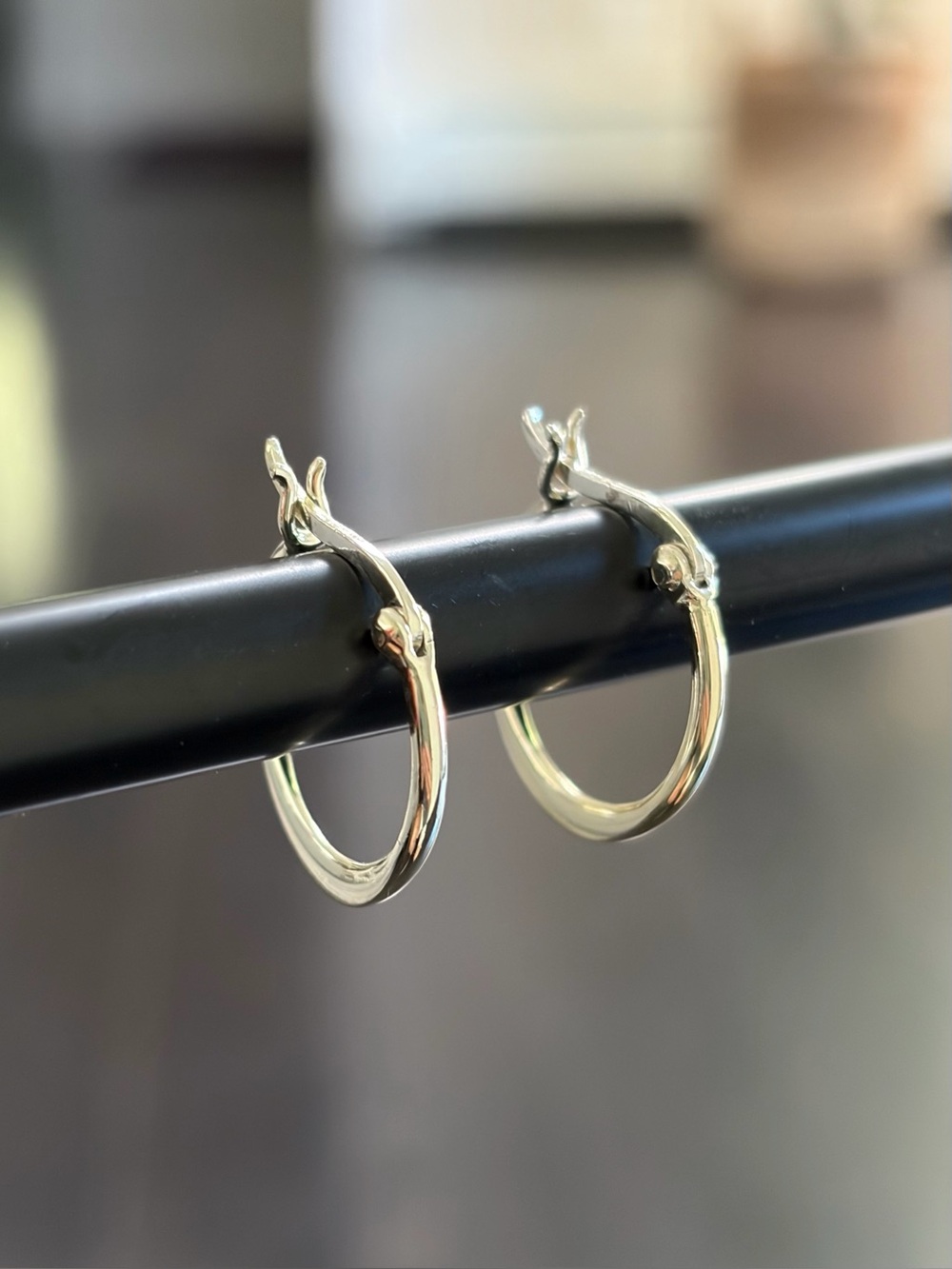 Sterling silver hoop earrings